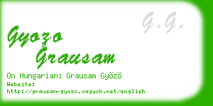 gyozo grausam business card